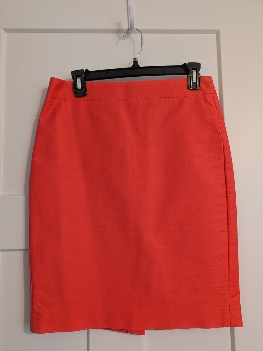 Ladies J. Crew Coral-Red Pencil Skirt Size 4